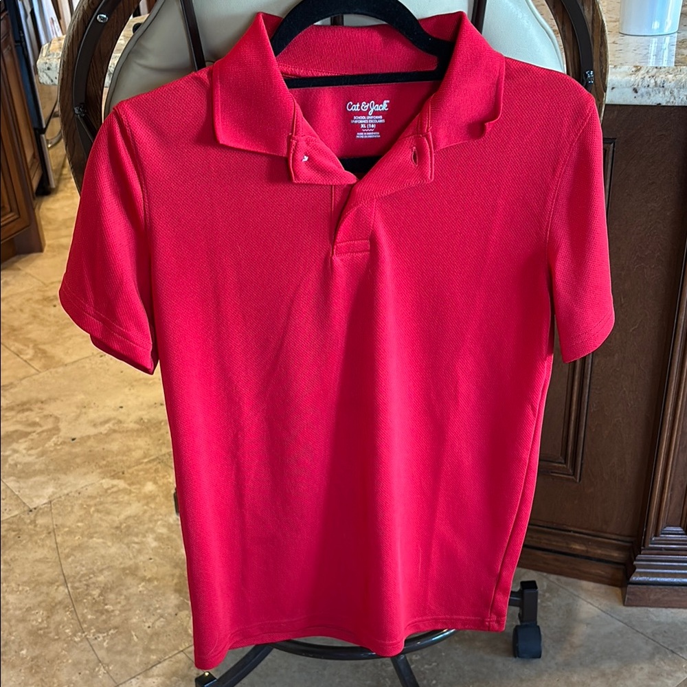 Cat & Jack Red Polo Shirt for Kids